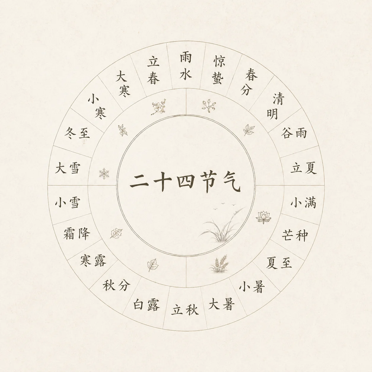 24 Solar Terms Chinese food therapy illustration